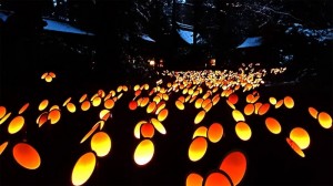 穂高神社の神竹灯